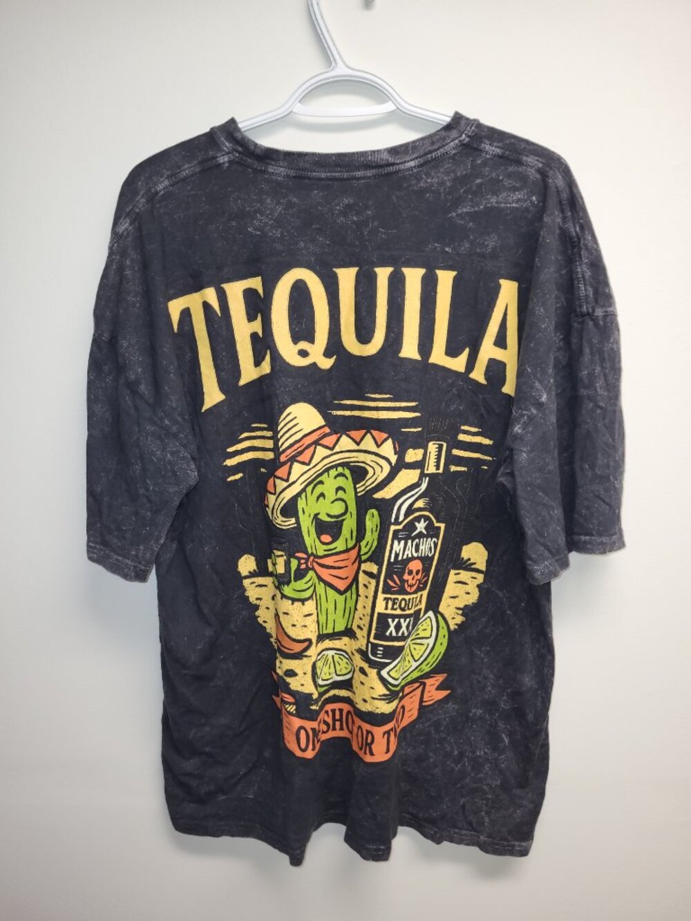 Muerte Tequila Acid Wash Graphic Tee Men's Medium